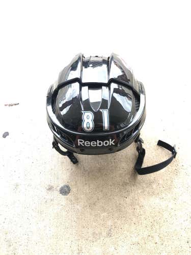 Black Used Medium Reebok 11K Pro Stock Helmet Colorado Avalanche Stock