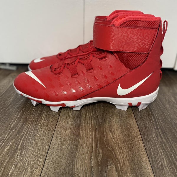 Men’s Nike Force Savage Shark 2 Sz 16 Red Football Cleats