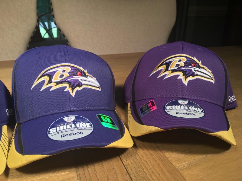 NWS Baltimore Ravens Reebok Fitted Hat S/M NFL