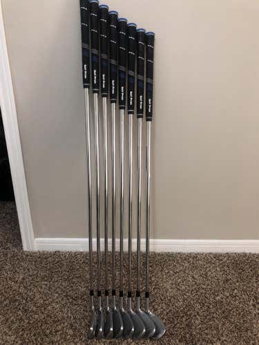 Used Left Hand JPX 919 Hot Metal Stiff Flex Steel Shaft Iron Set