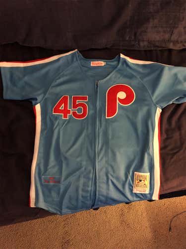 Blue Men's Large Mitchell & Ness Jersey