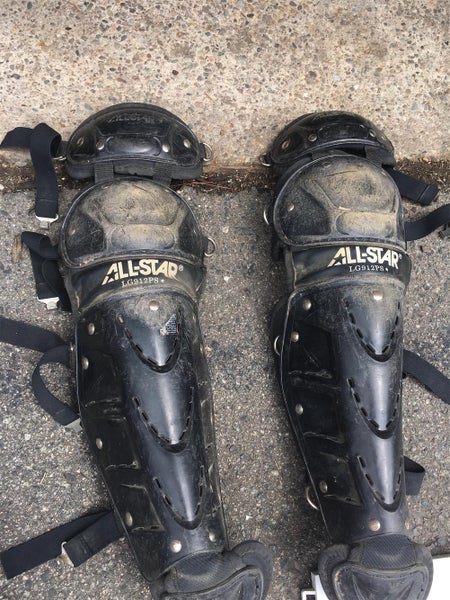 Black Used All Star Catcher's Leg Guard