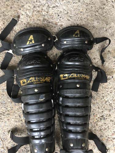 Black Used All Star Catcher's Leg Guard