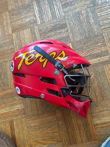 Red Used Player's Cascade Pro-7 Helmet