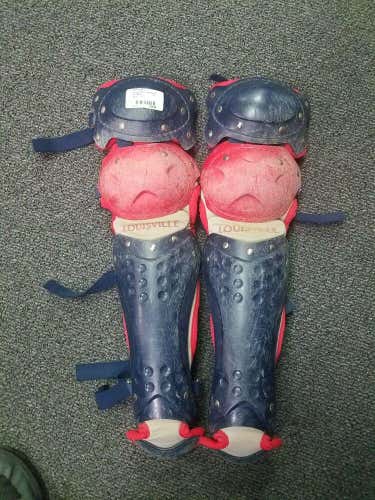 Louisville Baseball Catcher's Shin Guards Size 14 In