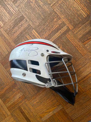 Paul Rabil Autographed White Cascade Helmet
