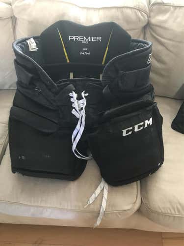 Black Used Medium CCM Premier Pro Hockey Goalie Pants