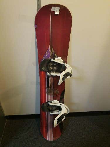 All Right Impala Thruster Snowboard With Bindings Burton Step In STX Size 150cm