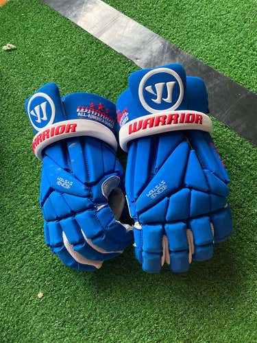 Blue New Player's Warrior Evo 12" Lacrosse Gloves