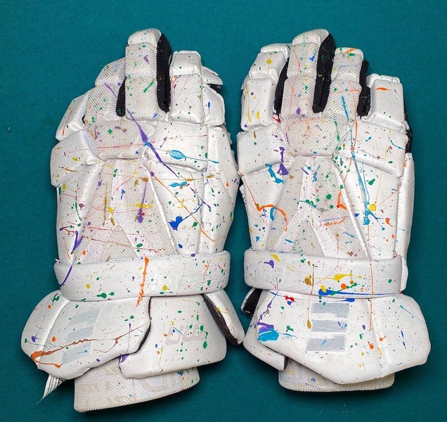 New Custom Splatter Painted Epoch ID 13" Lacrosse Gloves