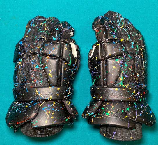 Black Slatted Painted Epoch ID 13" Lacrosse Gloves