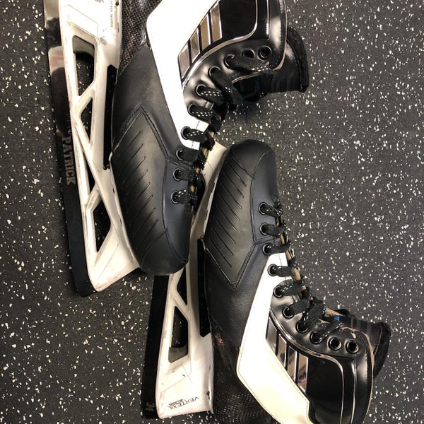 Used True 2 Piece Regular Width Pro Stock Size 10 Hockey Goalie Skates