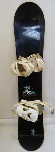 Used Rossignol Sublime 139 Cm Snowboard Womens Combo