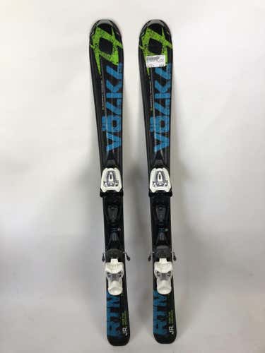 Used Volkl Rtm Jr 110 Cm Downhill Ski Boys Combo