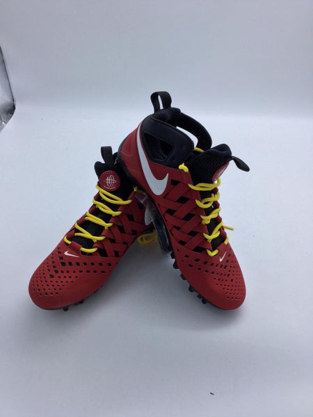 Red & Black Nike Men's Hurache Molded Cleats
