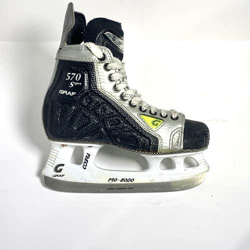 USED Graf Supra 570 Junior Hockey Skate Size 4.5