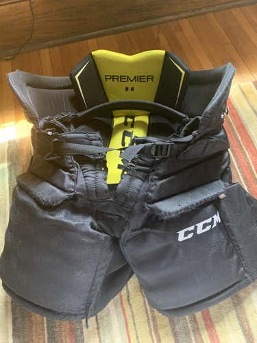 Black Senior Used Medium CCM Premier Pro Goalie Pants