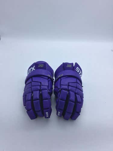 Purple New STX Stallion 300 Lacrosse Gloves 12"