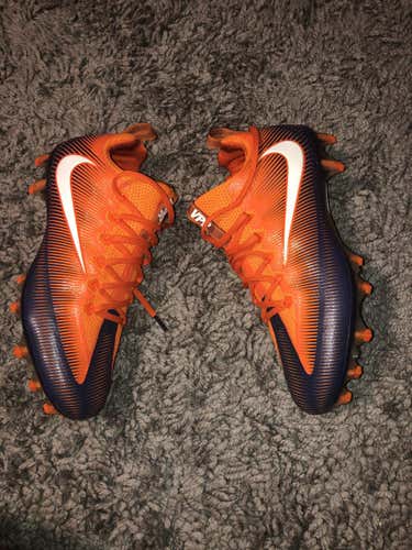 Nike Vapor Untouchable Pros Sz 9 Orange/Navy
