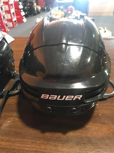 Black New Medium Bauer 4500 Pro Stock Helmet Colorado Avalanche Stock
