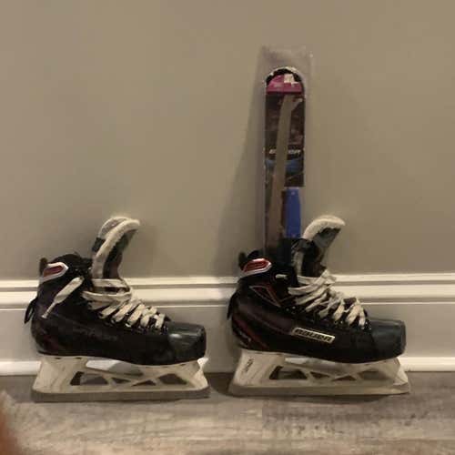 Used Bauer X700 Regular Width Size 2 Goalie Skates With Extra Steel
