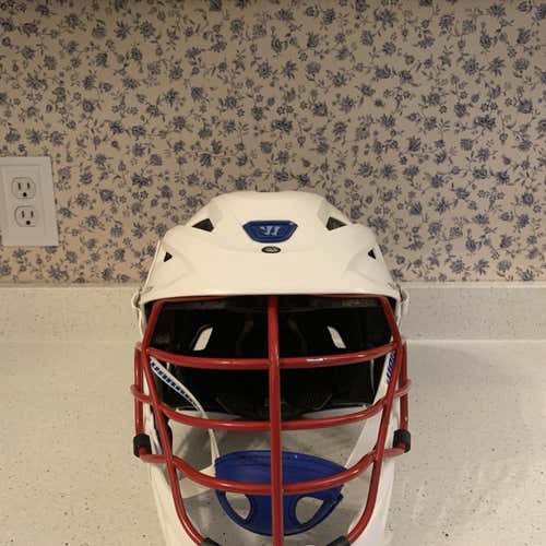 White Used Player's Warrior Burn Helmet