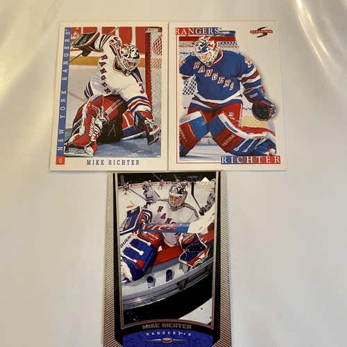NEW YORK RANGERS MIKE RICHTER NHL HOCKEY CARD BUNDLE