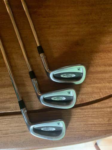 Right 5,6,7 Iron set of used Titleist DCI 762 Stiff Flex Steel Shaft