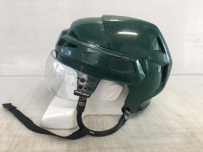 CCM Vector V10 Pro Stock Hockey Helmet Medium Green Bauer Visor 5963