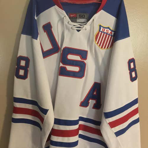 White Men's Size 50 Nike Patrick Kane Team U.S.A.Jersey