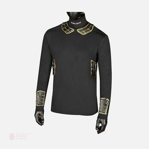 BAUER Elite Padded Neck Protect Long Sleeve Top-Sr XXL