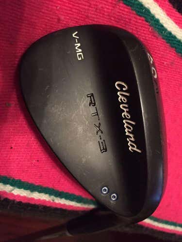 Cleveland RTX-3 V-MG 60* 9 Lob Wedge Black Satin Steel Shaft Wedge Flex 35 1/4”