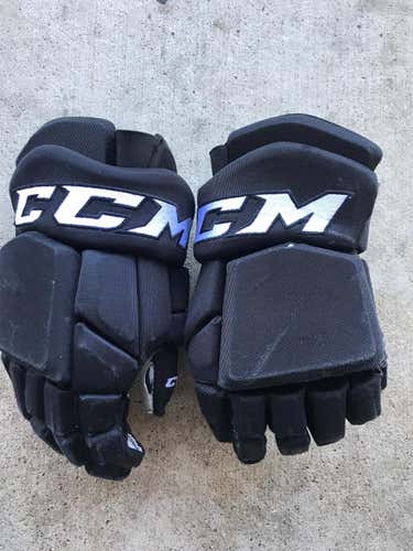 Black Used CCM HGTKPP 14" Pro Stock Gloves Colorado Avalanche Stock