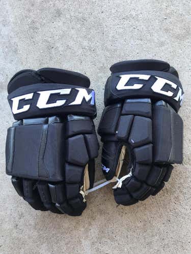 Black Used CCM HGCL 14" Pro Stock Gloves Colorado Avalanche Stock