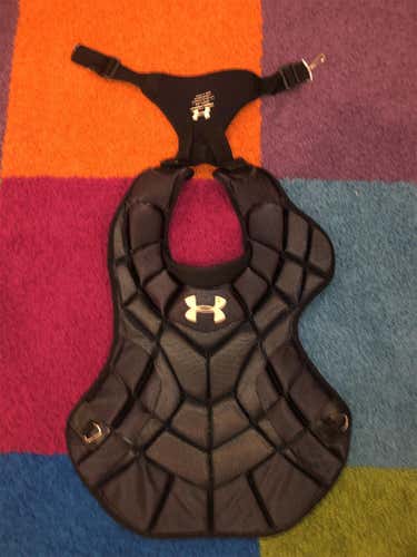 Black Barely Used Under Armour Victory Series Catcher's Chest Protector
