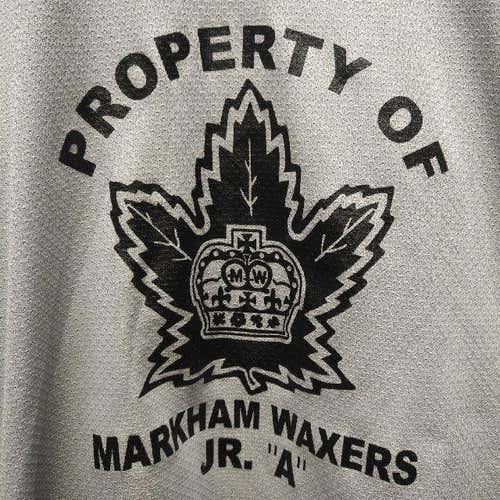 Markham Waxers JrA Practice Gray New Adult Men's XXL Jersey
