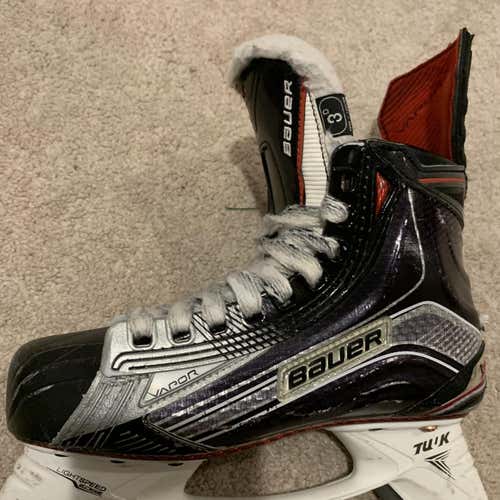 Used Bauer Vapor 1X Size 3 Hockey Skates
