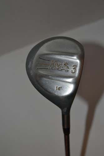 Used Right Handed King Cobra 3 wood w/ regular flex steel shaft loft 14°
