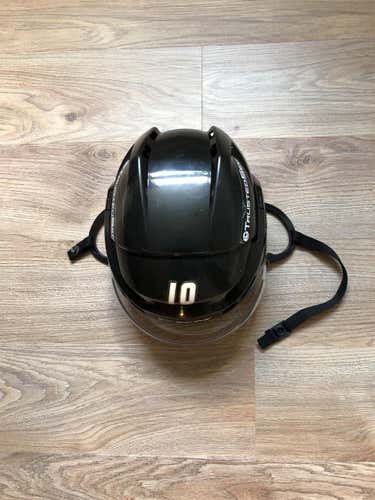 Game Worn Cleveland Monsters Pro Stock CCM Vector V10 Small Helmet