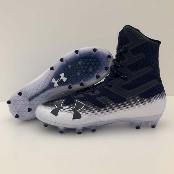 Under Armour Highlight MC 'Navy White' Lacrosse/Football Cleats Men's Size 10.5