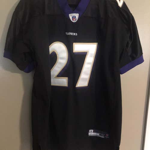 Black Ray Rice #27 Baltimore Ravens  Men's Large Reebok Jersey
