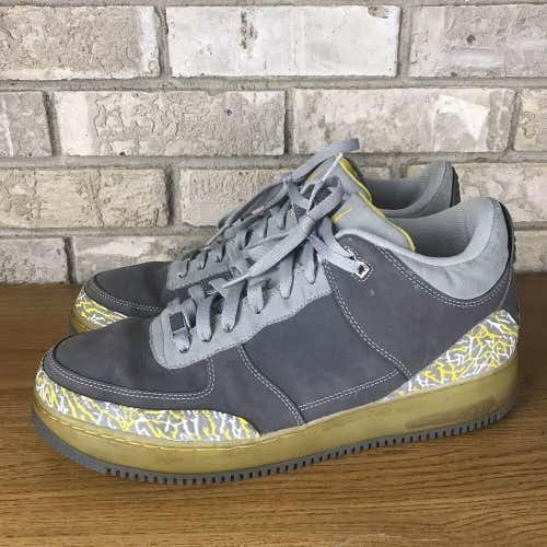 Nike air Jordan Fusion Ajf 3 Flint Grey Mazie Size 12 (323626 071) Sneaker Shoe