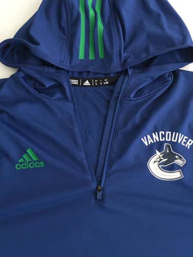 New Adidas Vancouver Canucks Training Hood Large