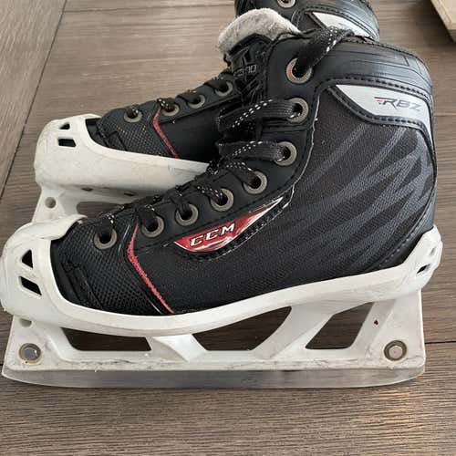 Used CCM RBZ 70 Regular Width Size 1 Hockey Goalie Skates