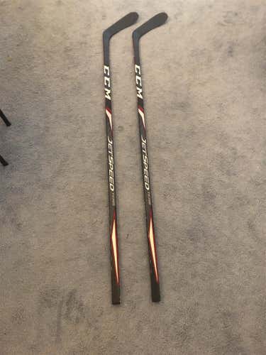 2 Pack CCM JetSpeed FT2 Pro Stock Hockey Stick P28 75 Flex Right