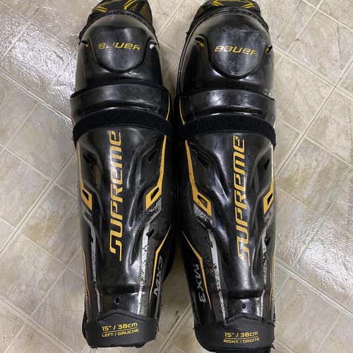 BAUER SUPREME MX3 15” SHIN PADS
