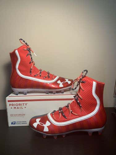 Under Armour Highlight USA Football Cleats 3021191-600 Size 11.5