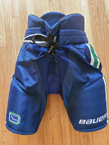 Like New Canucks Senior Medium Bauer Pants Pro Stock