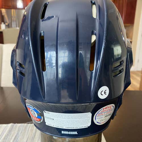 Blue Used Large Bauer Helmet
