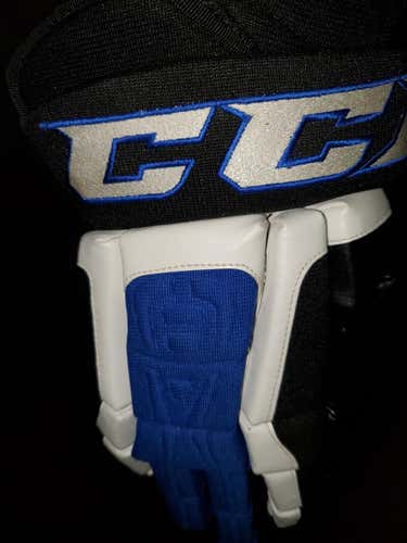 Blue Used Senior CCM Pro Model Gloves 15" Pro Stock